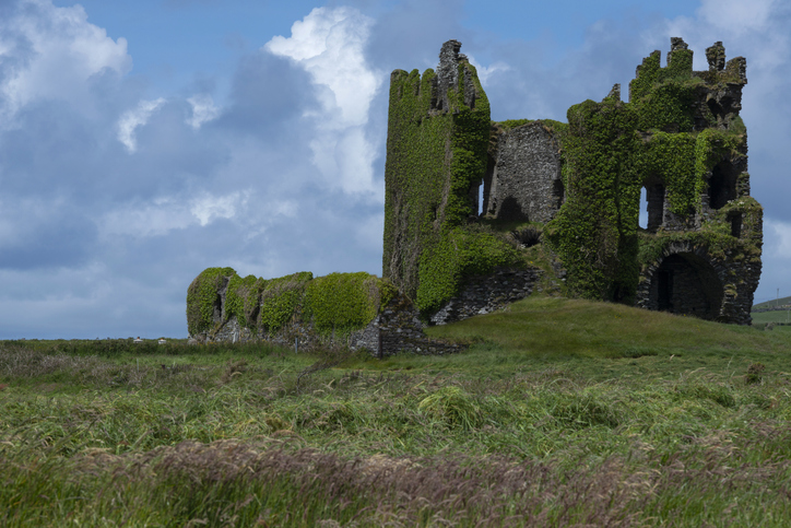 Ballycarbery Castle view