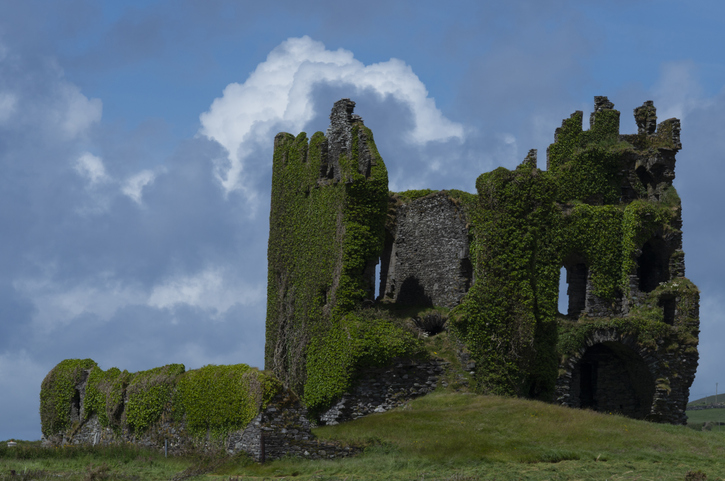 Ballycarbery Castle view