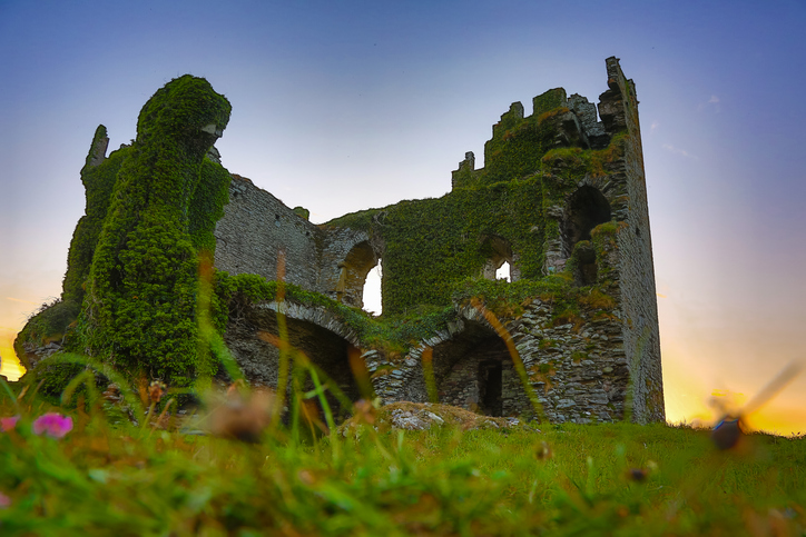 Ballycarbery Castle view