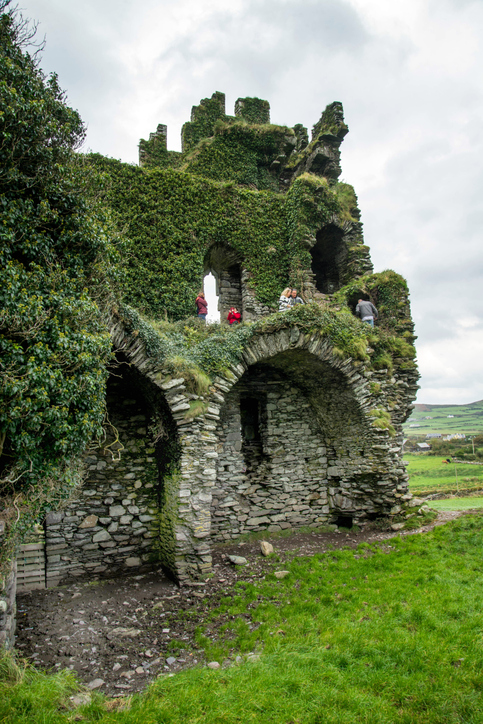 Ballycarbery Castle view